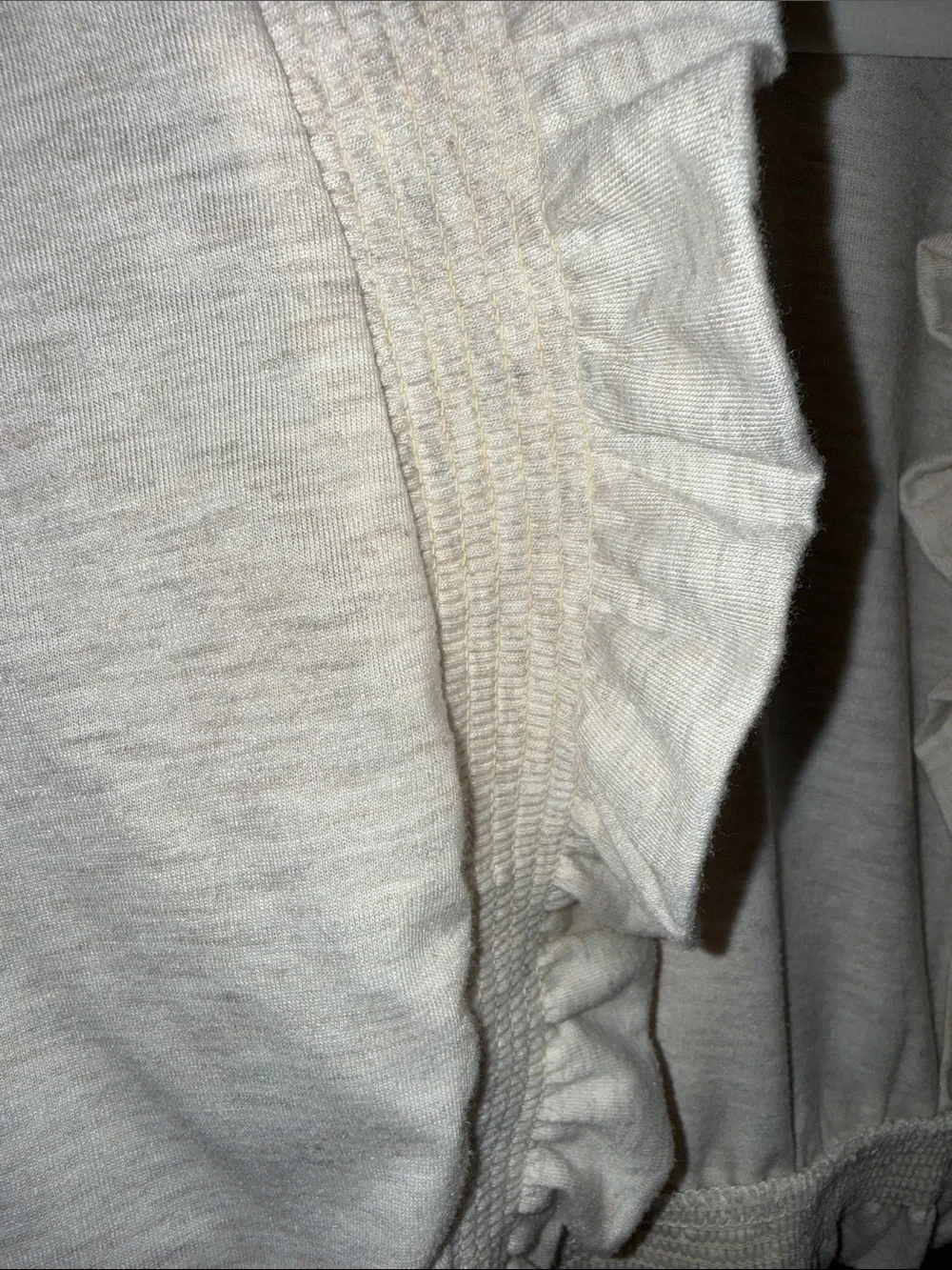 Just Love Cream Lightweight Ruffle-Trim Open Cardigan - Picture 7 of 10